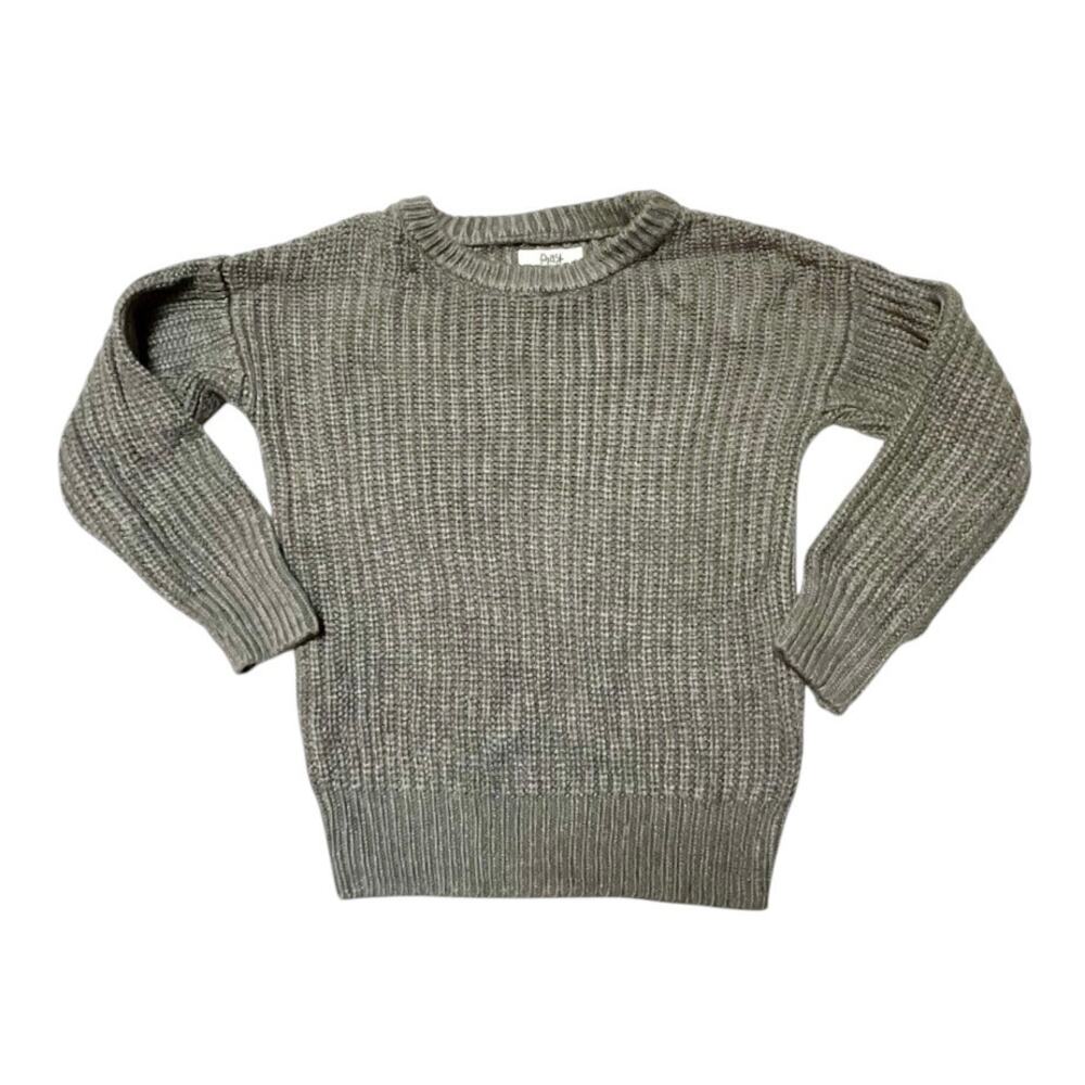 Little Sleepies Bamboo Knit Sweater Gray Size 3T